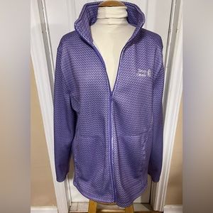 Initial Attraction light purple and white jacket
